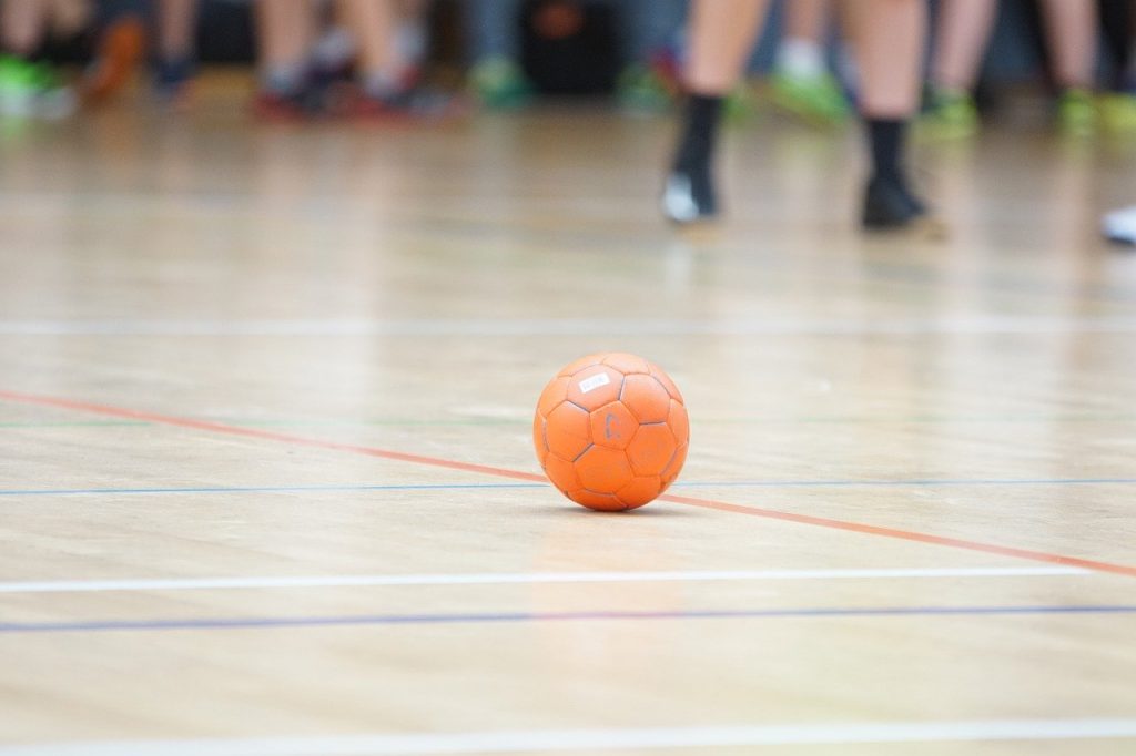 handball, orange, ball